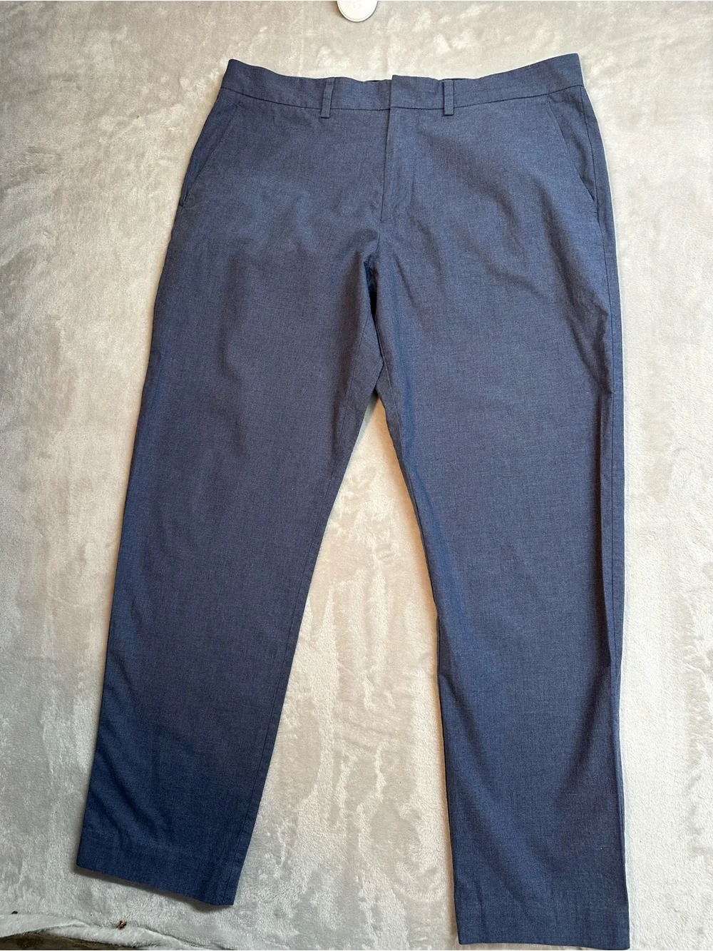 J.Crew Bedford Blue Cotton Chino Dress Pants Men’s 35x32 Flat Front